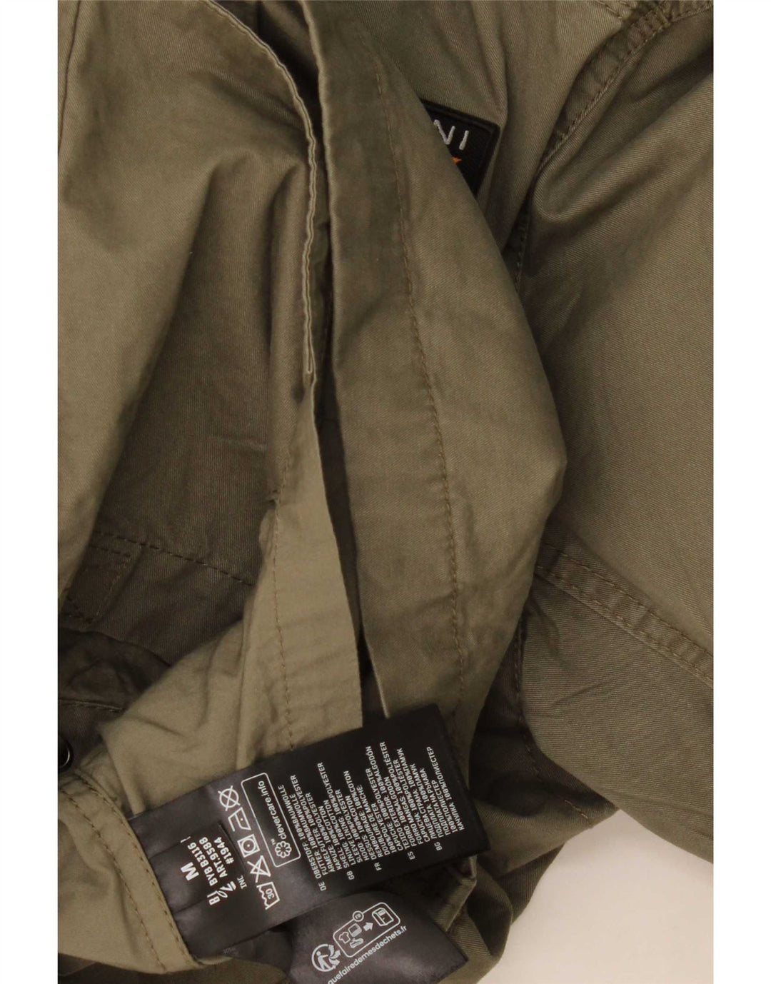Brandit Herre Grafisk Militærjakke UK 38 Medium Khaki Bomuld
