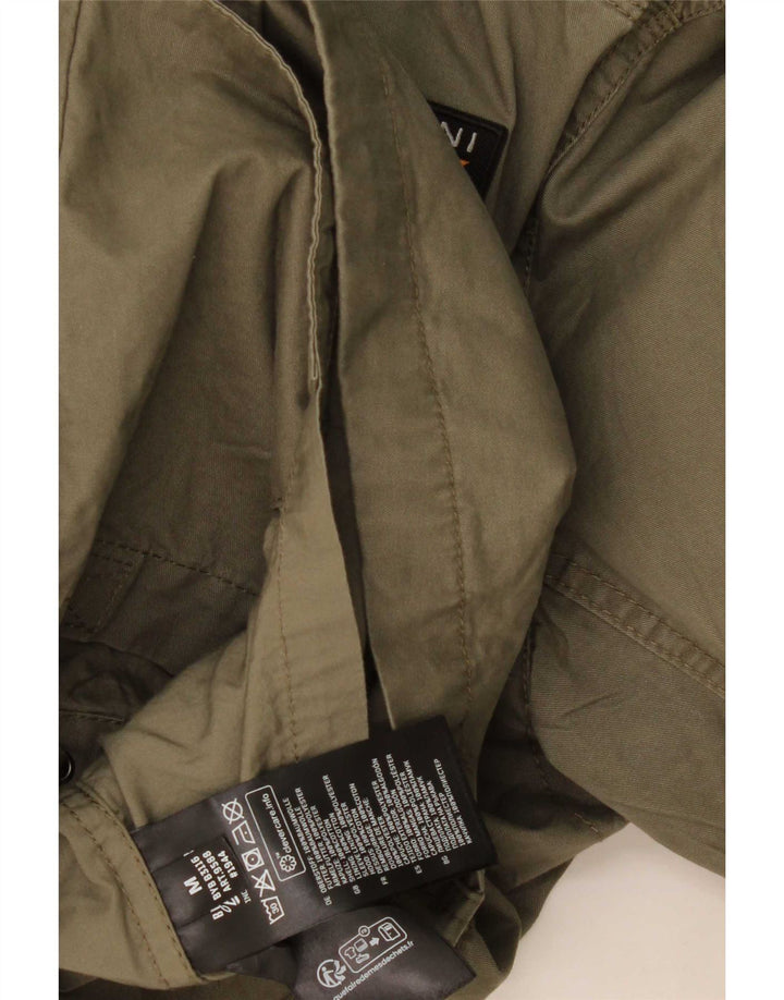 Brandit Herre Grafisk Militærjakke UK 38 Medium Khaki Bomuld