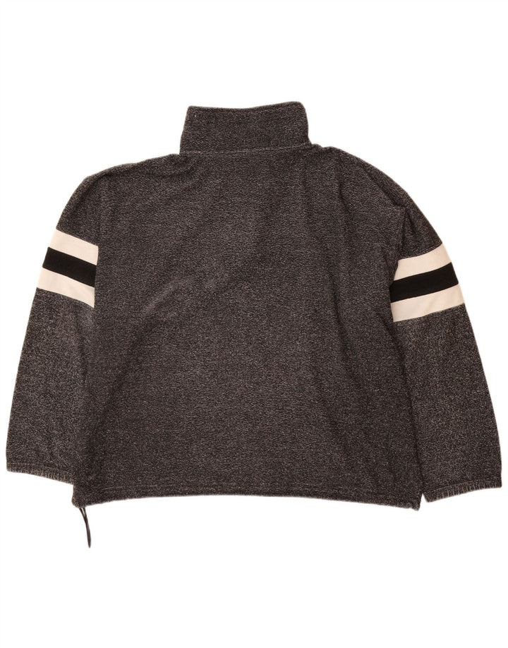 Champion Herre Grafisk Loose Fit Sweatshirt Jumper Large Grå Flecked