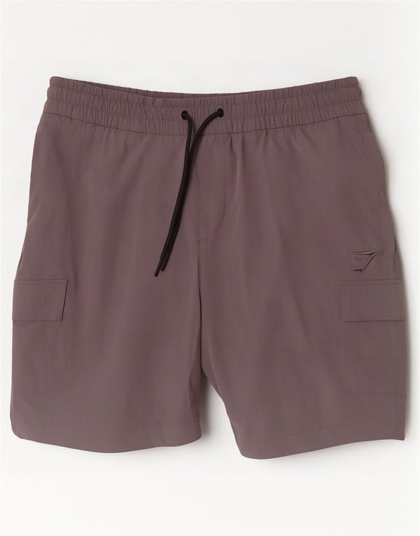 Gymshark Herre Cargo Svømmeshorts Stor Grå Nylon