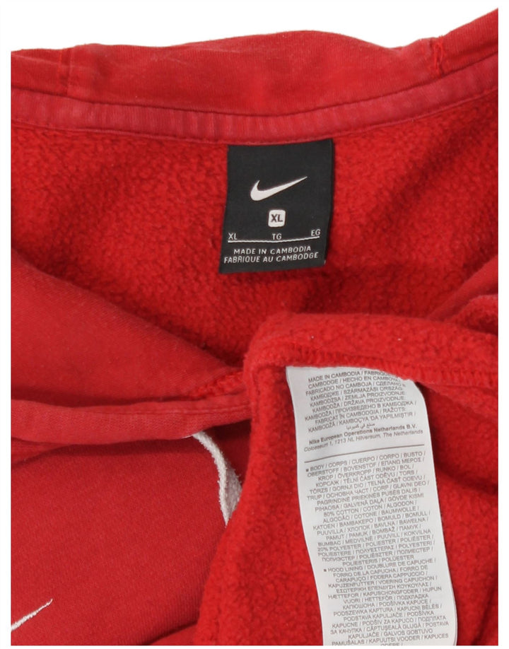 Nike Herre hættetrøje Jumper XL Rød Bomuld