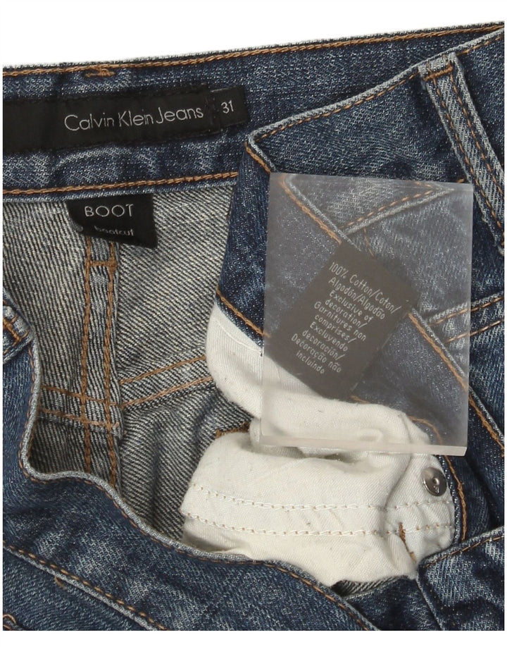Calvin Klein Dame Bootcut Jeans W31 L32 Blå Bomuld