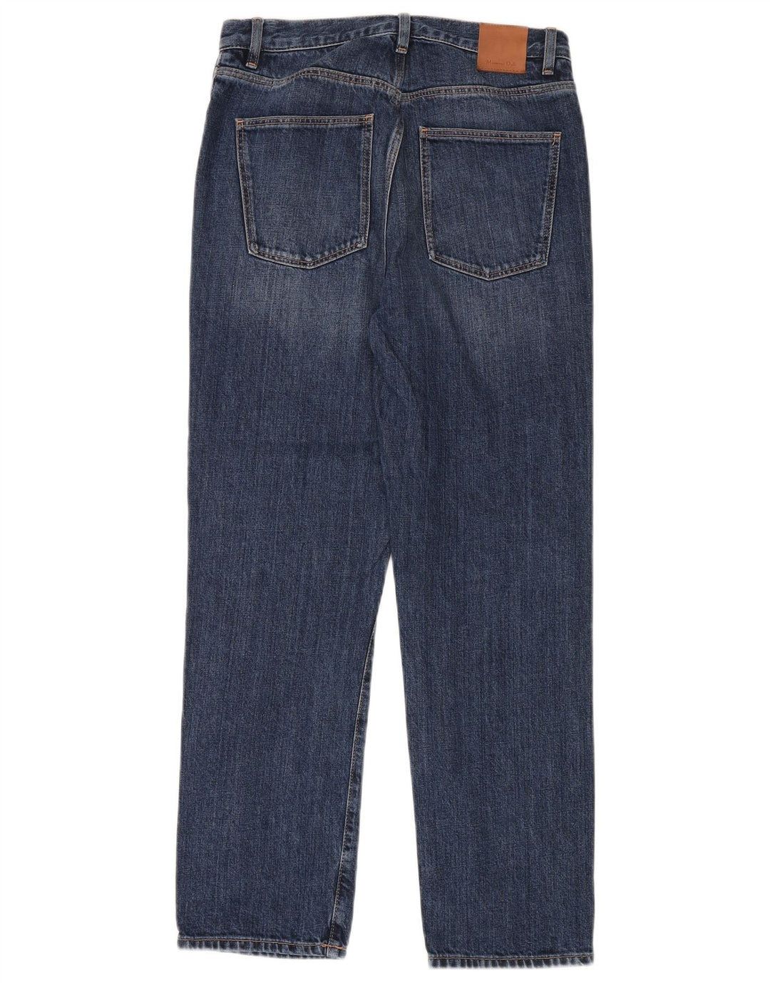 Massimo Dutti Dame Straight Jeans EU 36 XS W26 L30 Blå Bomuld