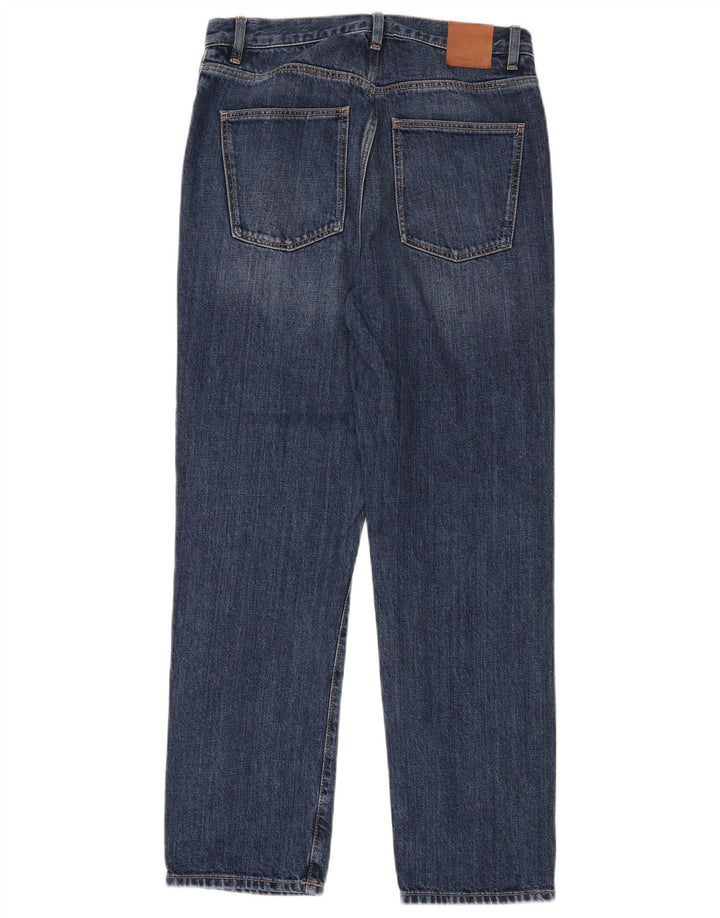 Massimo Dutti Dame Straight Jeans EU 36 XS W26 L30 Blå Bomuld