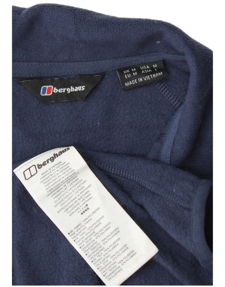 Berghaus Fleece Jumper med lynlås til mænd mellem marineblå polyester