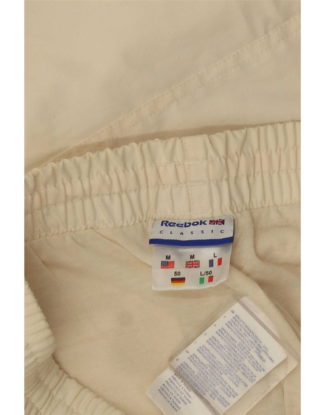 Reebok Herre Bermuda Sportshorts Medium Beige Bomuld
