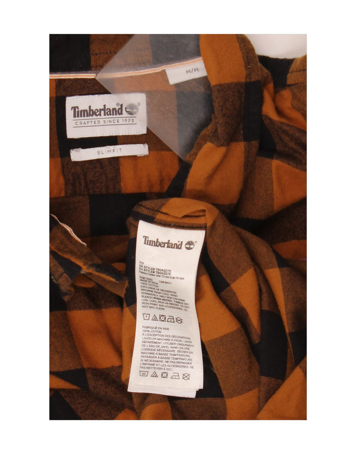 Timberland Herre Slim Fit Flanellskjorte Medium Brun Ternet Bomuld