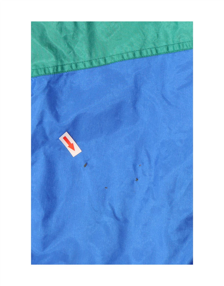 Vintage Herre Windbreaker Jacket UK 38 Medium Multicolored Colourblock