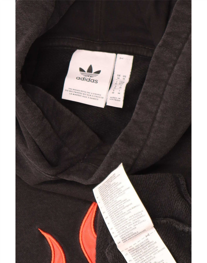 Adidas Grafisk hættetrøje til mænd mellem sort bomuld