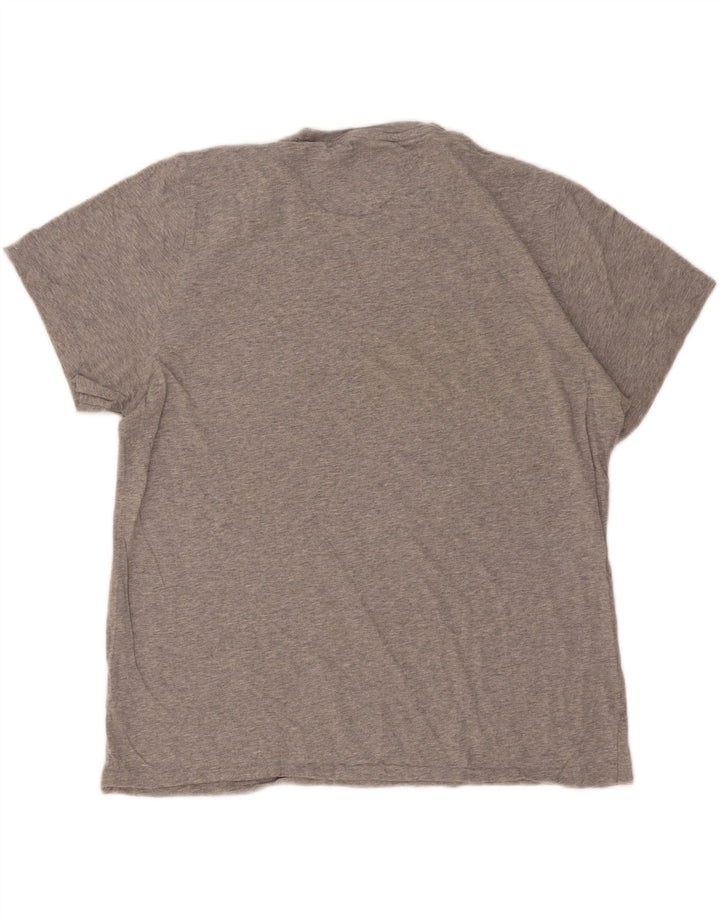 Tommy Hilfiger Herre T-Shirt Top Stor Grå Flecked Bomuld
