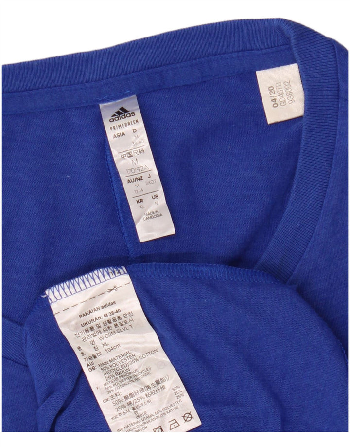 Adidas Aeroready Vest Top UK 38/40 Medium Blue Polyester
