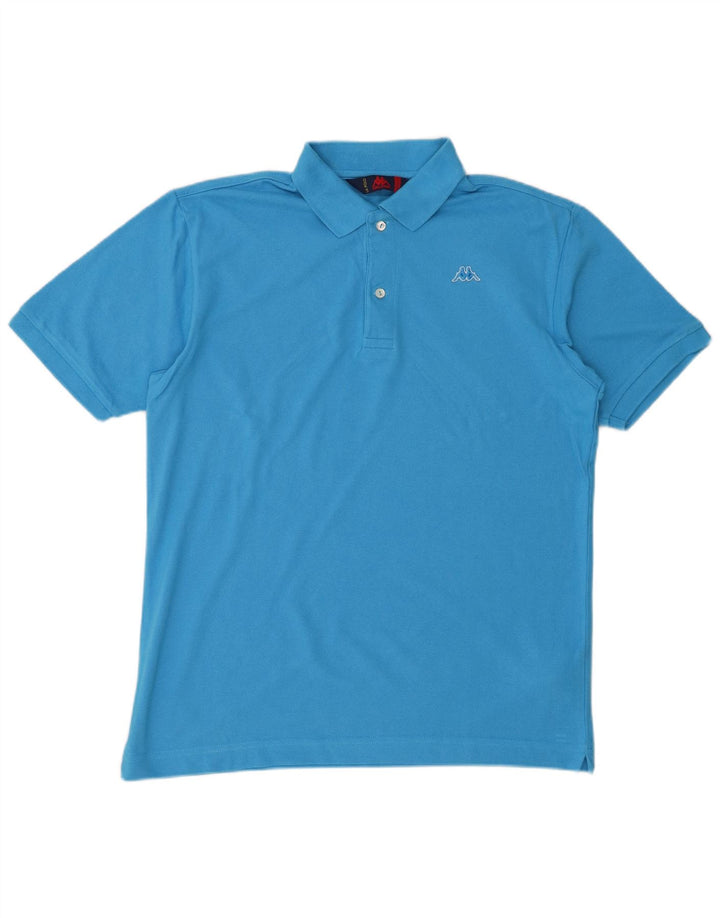 KAPPA Mens Polo Shirt Medium Blue Cotton
