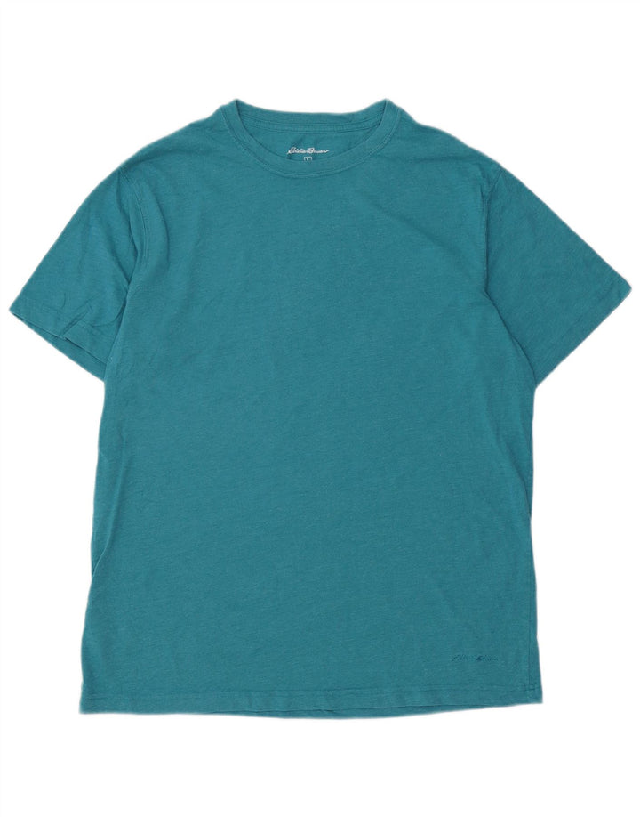 EDDIE BAUER Herre T-Shirt Top Stor Blå Bomuld