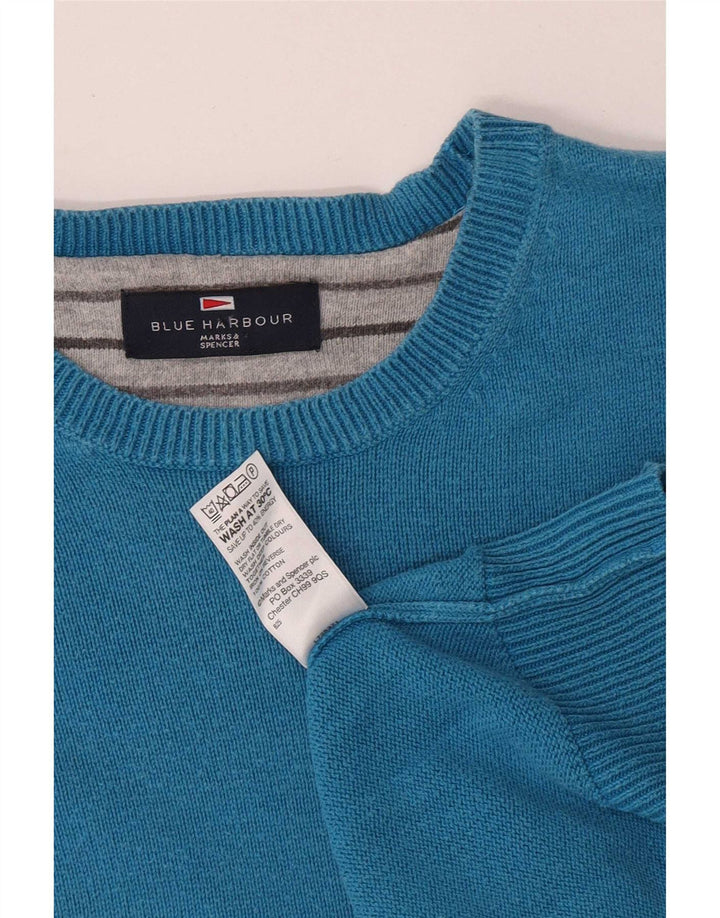 Marks & Spencer Herre Blue Harbor Jumper Sweater med rund hals XL bomuld