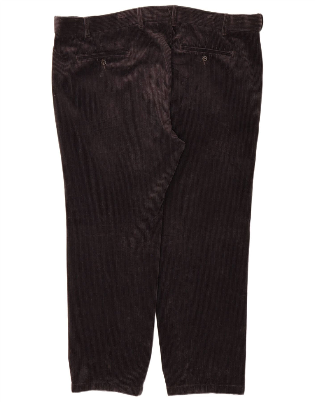Marks & Spencer Herre Lige Regular Corduroy Bukser W44 L29 Sort