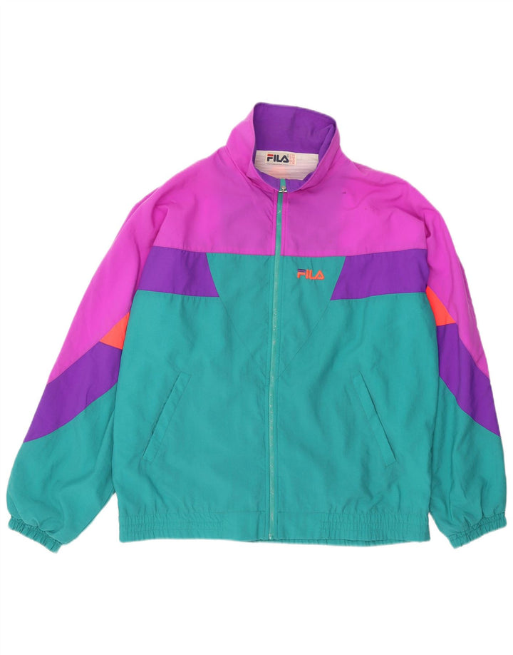 Fila Hel træningsdragt til mænd IT 54 XL Grøn Colourblock Polyamid
