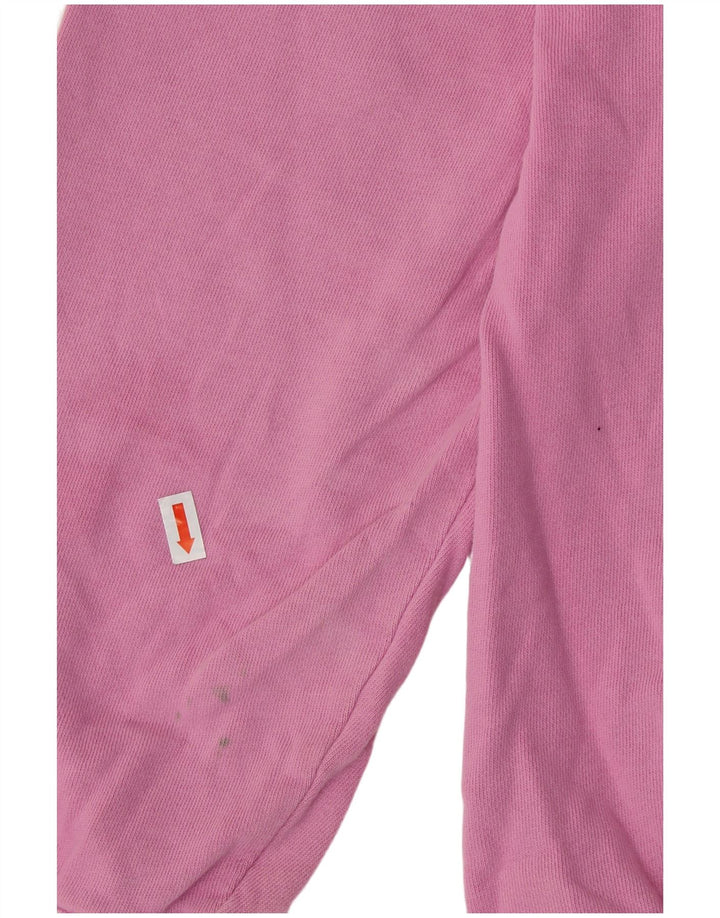 FAT FACE Dame Sweatshirt Jumper UK 12 Medium Pink Bomuld