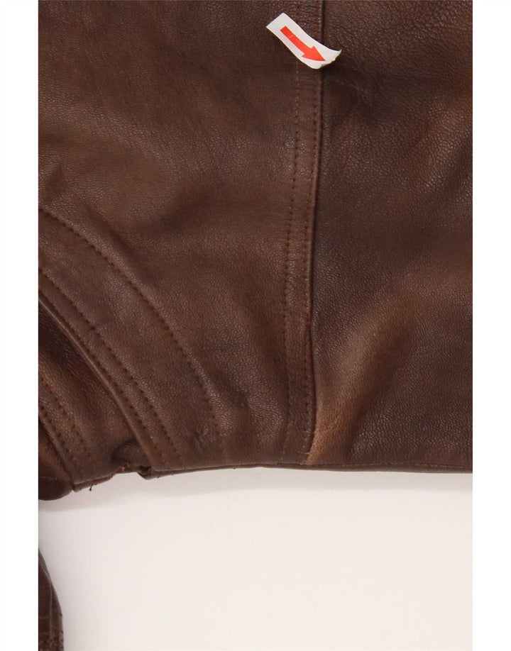 Vintage herre læderjakke UK 38 Medium Brown