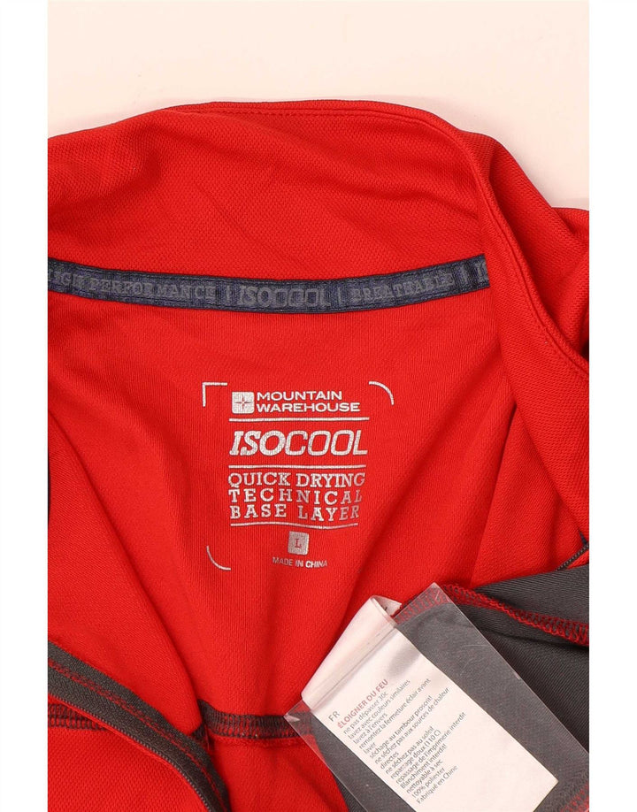 Mountain Warehouse Herre IsoCool Pullover Træningsdragt Top Stor Rød