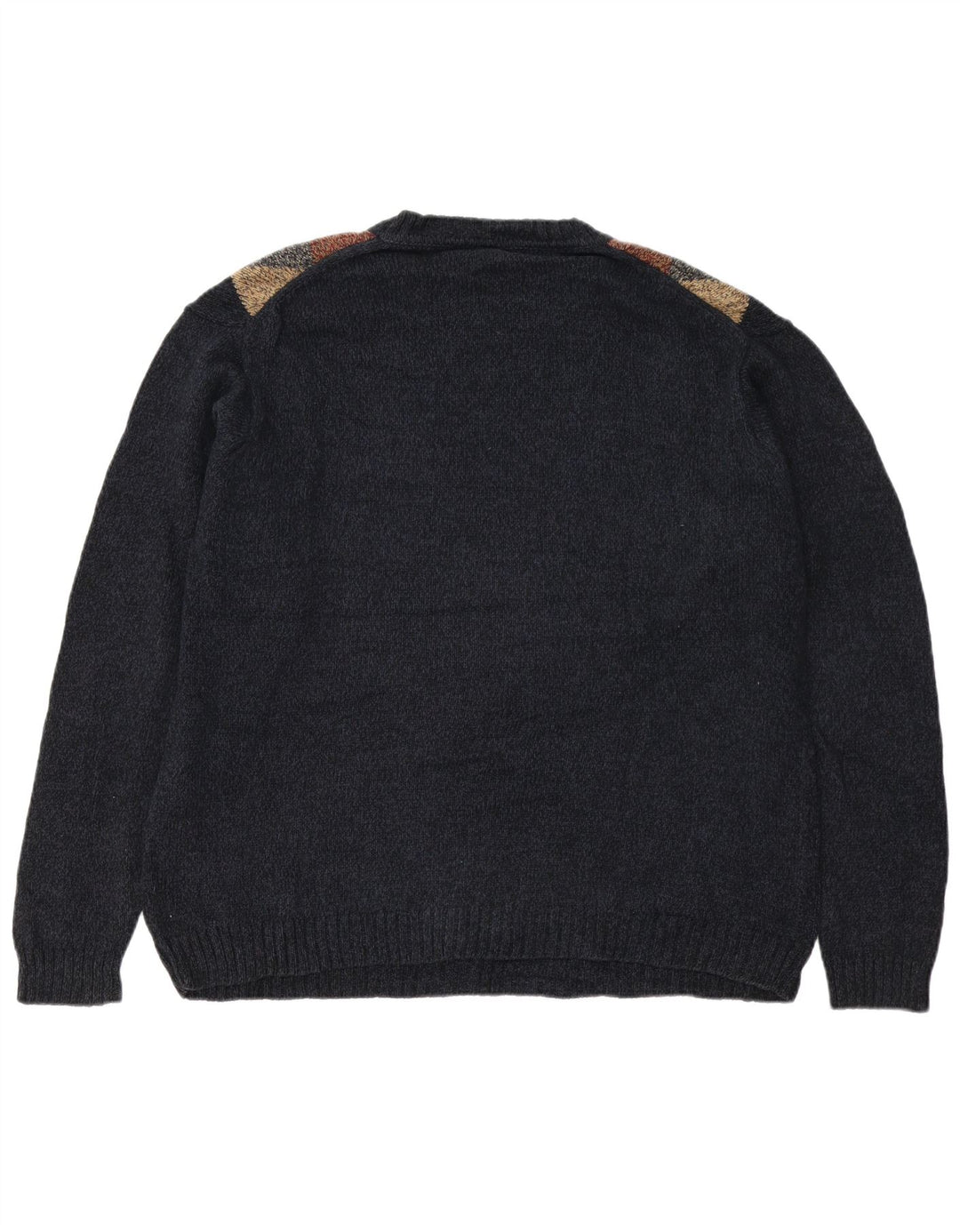 DOCKERS Herre sweater med rund hals XL Marineblå Argyle/Diamant Bomuld