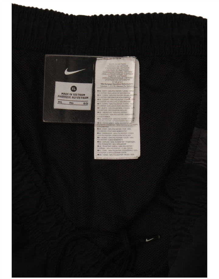 Nike Træningsdragtsbukser til mænd XL Sort Colourblock Polyester