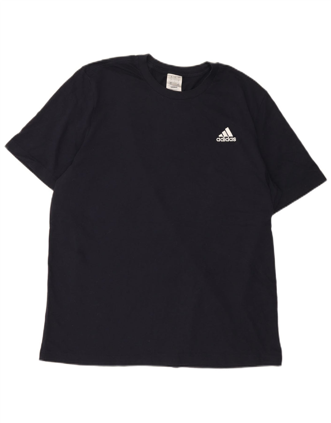 Adidas Herre T-Shirt Top Stor Marineblå Bomuld