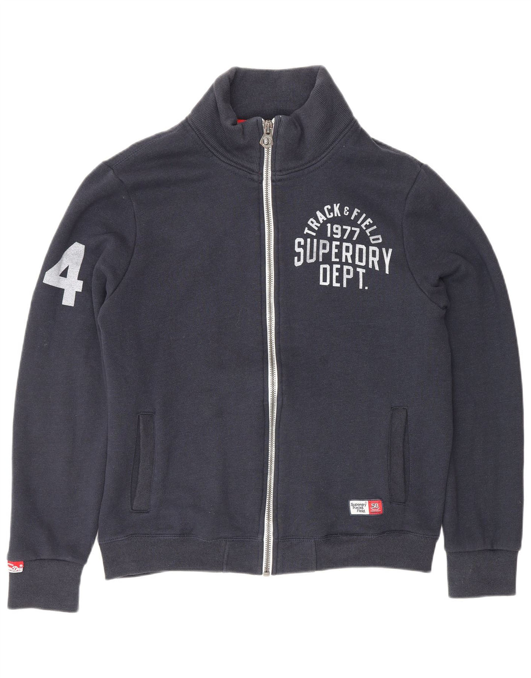 SUPERDRY Herre Track & Field Grafisk træningsdragt Topjakke Large Navy Blue