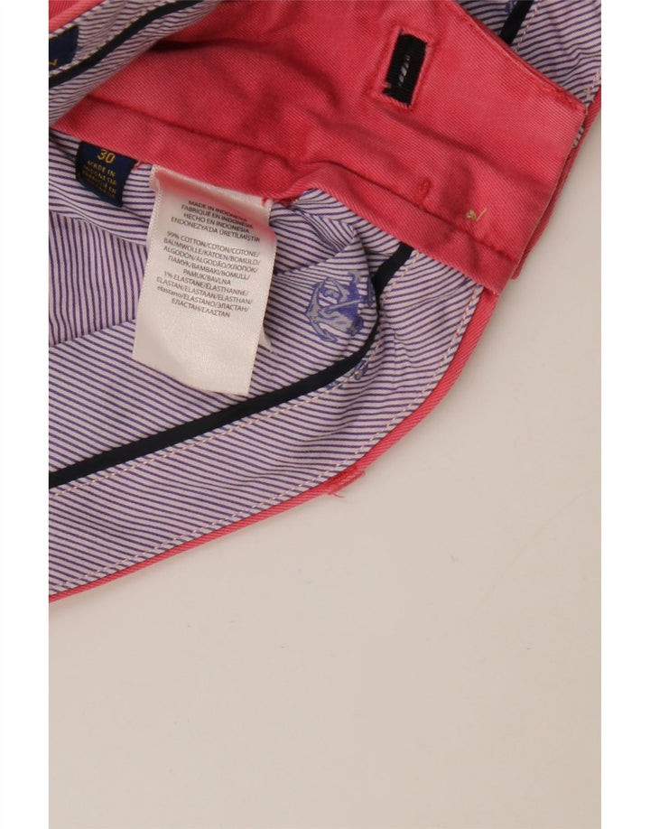 RALPH LAUREN Chino Shorts til mænd W30 Medium Pink Bomuld