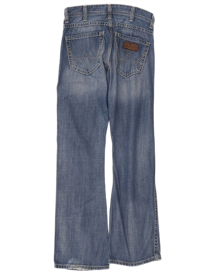 Wrangler Herre Ross Bootcut Jeans W30 L32 Blå Bomuld