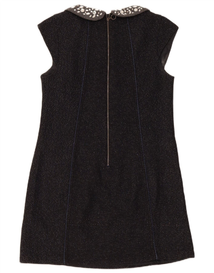 Superdry Womens Shift Dress UK 12 Medium Navy Blue Flecked Wool
