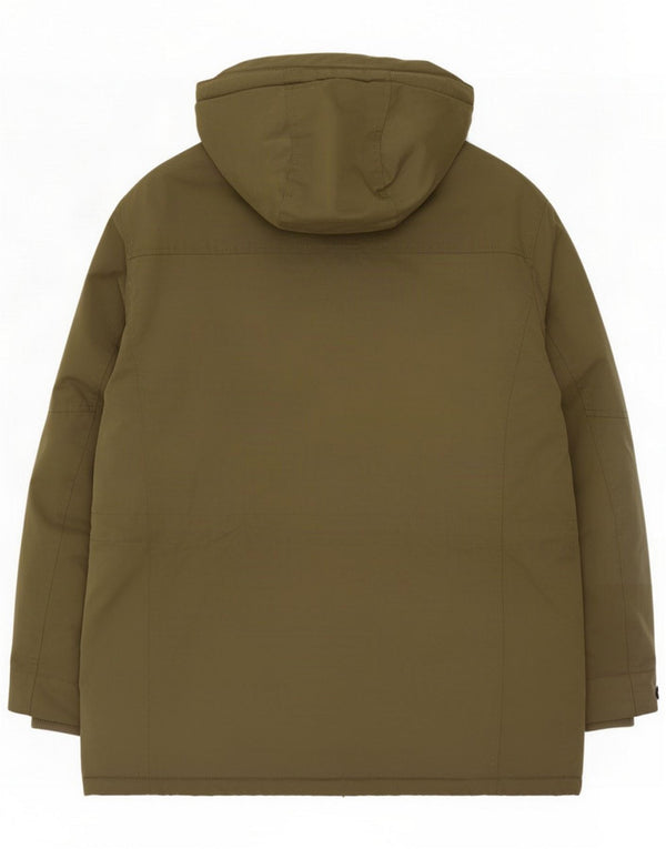 Camel Active Mens Hooded Padded Jacket IT 56 2XL Khaki Cotton