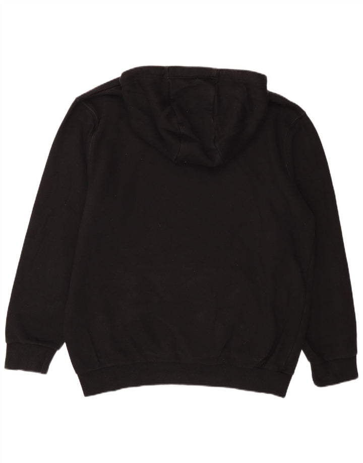 Ellesse Herre grafisk hættetrøje Jumper Stor sort bomuld