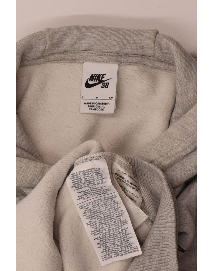 Nike grafisk hættetrøje til mænd, lille grå bomuld