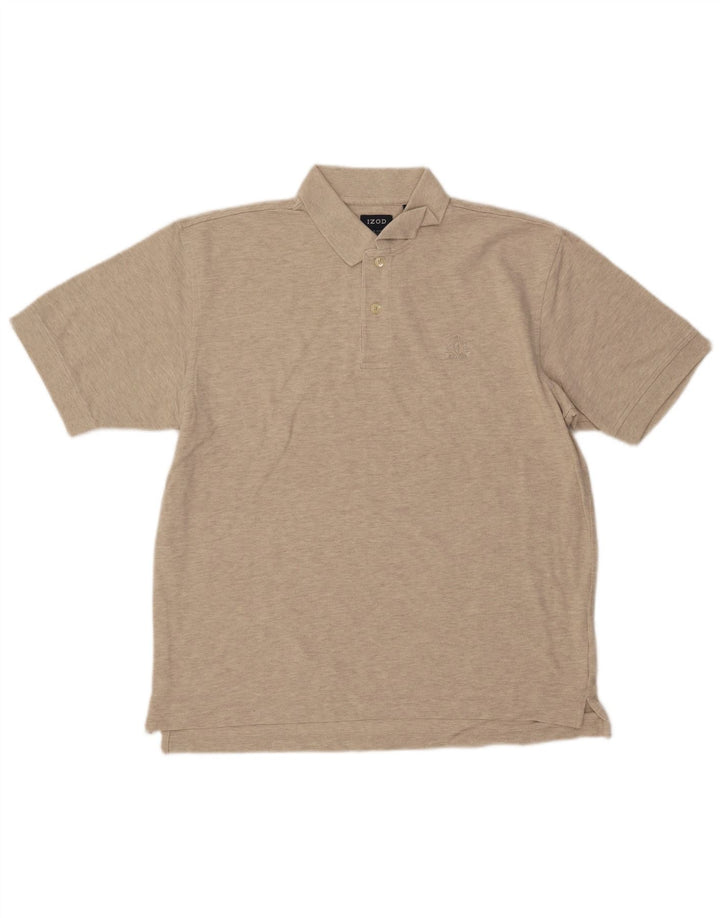 IZOD Poloshirt til mænd Medium Beige Flecked Bomuld