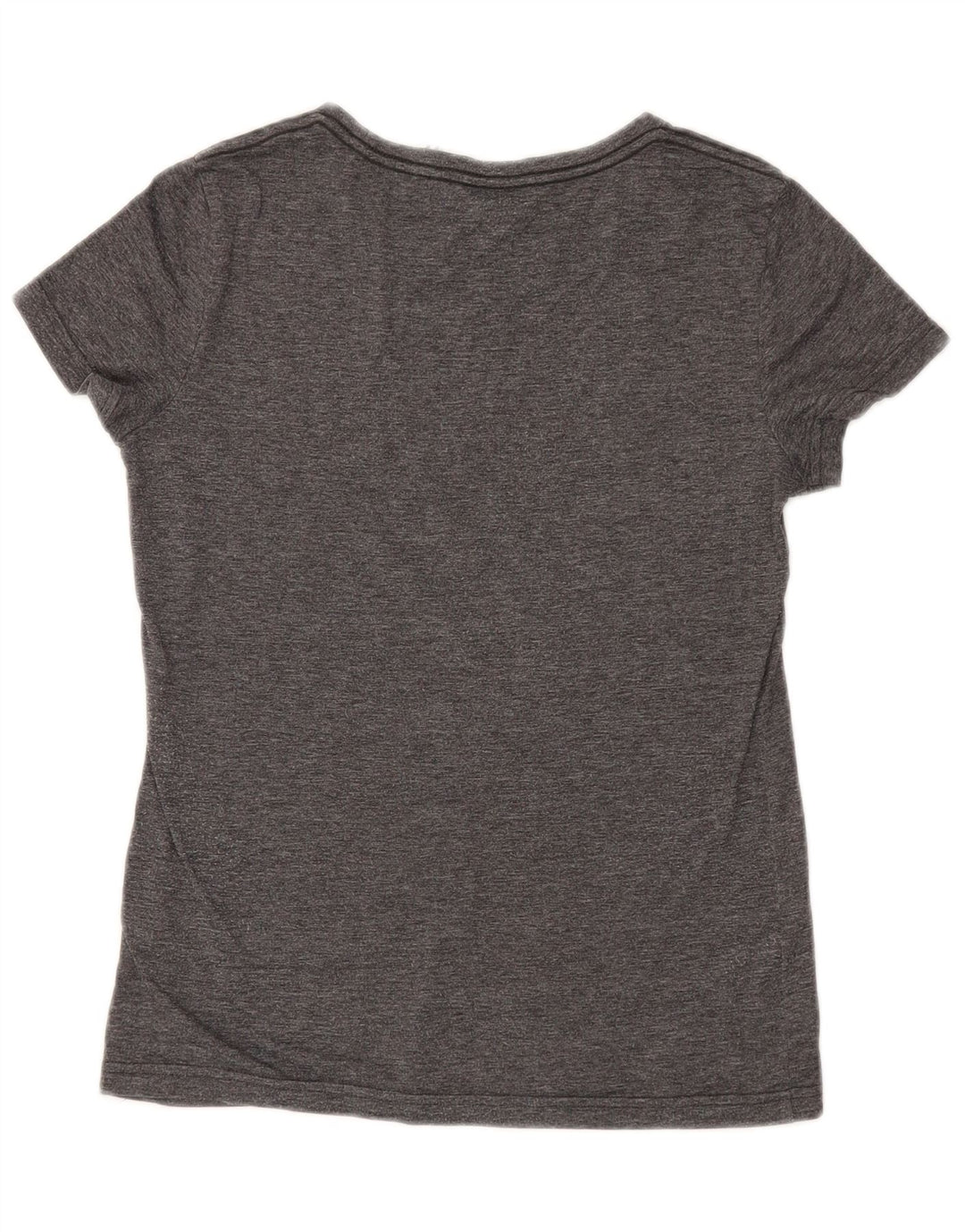 Puma Grafisk T-Shirt Top UK 10 Små Grå Flecked Polyester