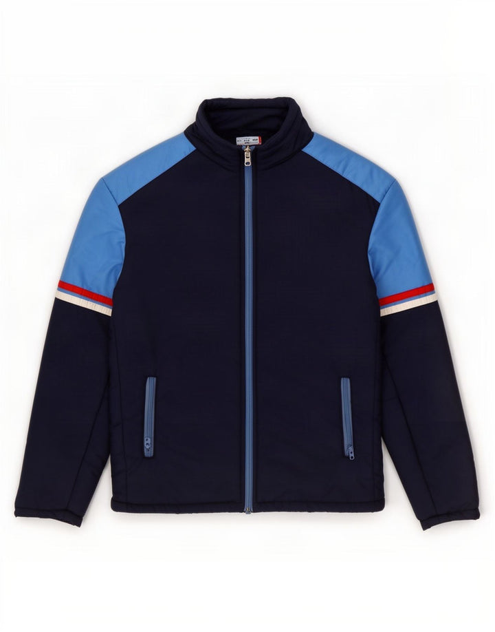 MARILENA Polstret jakke til mænd UK 38 Medium Navy Blue Colourblock Polyamid