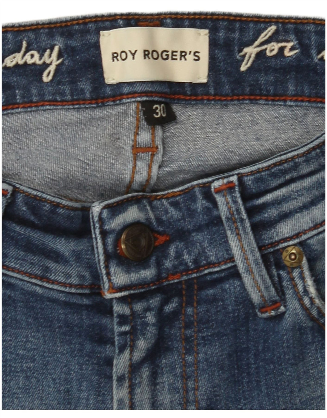 ROY ROGERS Skinny Jeans til mænd W30 L28 Blå Bomuld