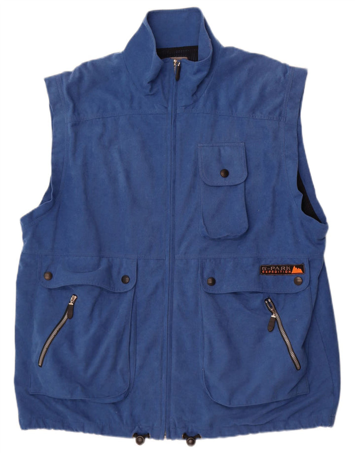 Greenstone Park Herre Utility Gilet UK 42 XL Blå