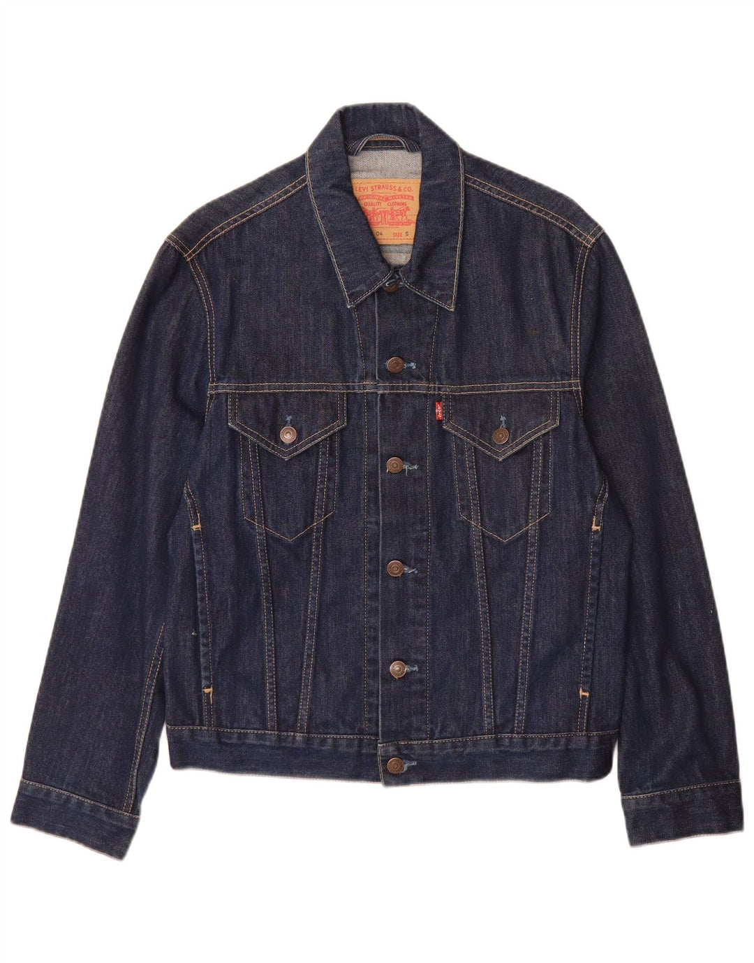 Levi's Herre denimjakke UK 36 Lille marineblå bomuld