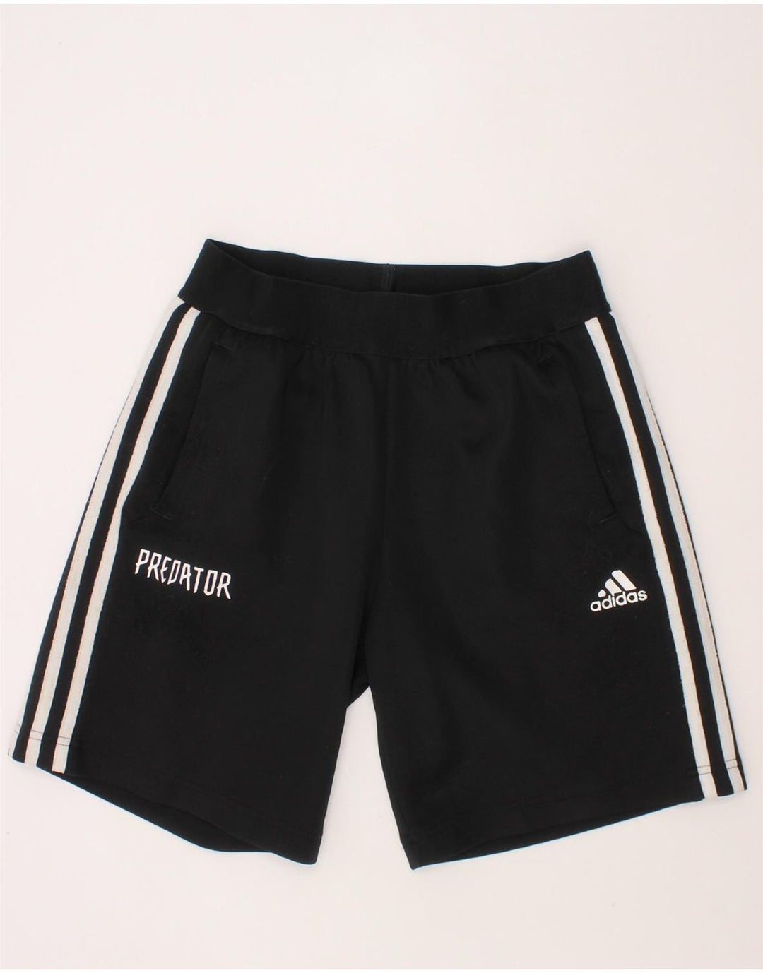 ADIDAS Girls Sport Shorts 11-12 Years  Black Polyester Vintage Adidas and Second-Hand Adidas from Messina Hembry 