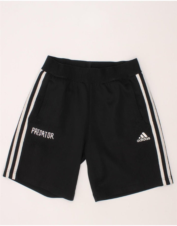 ADIDAS Girls Sport Shorts 11-12 Years  Black Polyester Vintage Adidas and Second-Hand Adidas from Messina Hembry 