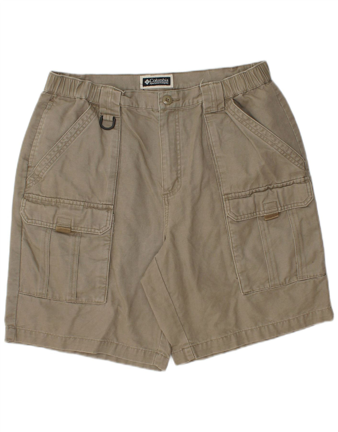 Columbia Herre Cargo Shorts W34 Large Khaki Bomuld