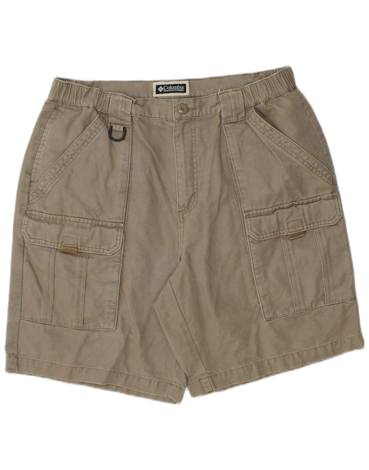 Columbia Herre Cargo Shorts W34 Large Khaki Bomuld