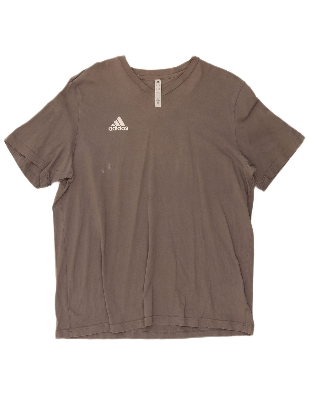 Adidas Herre T-Shirt Top XL Grå Bomuld