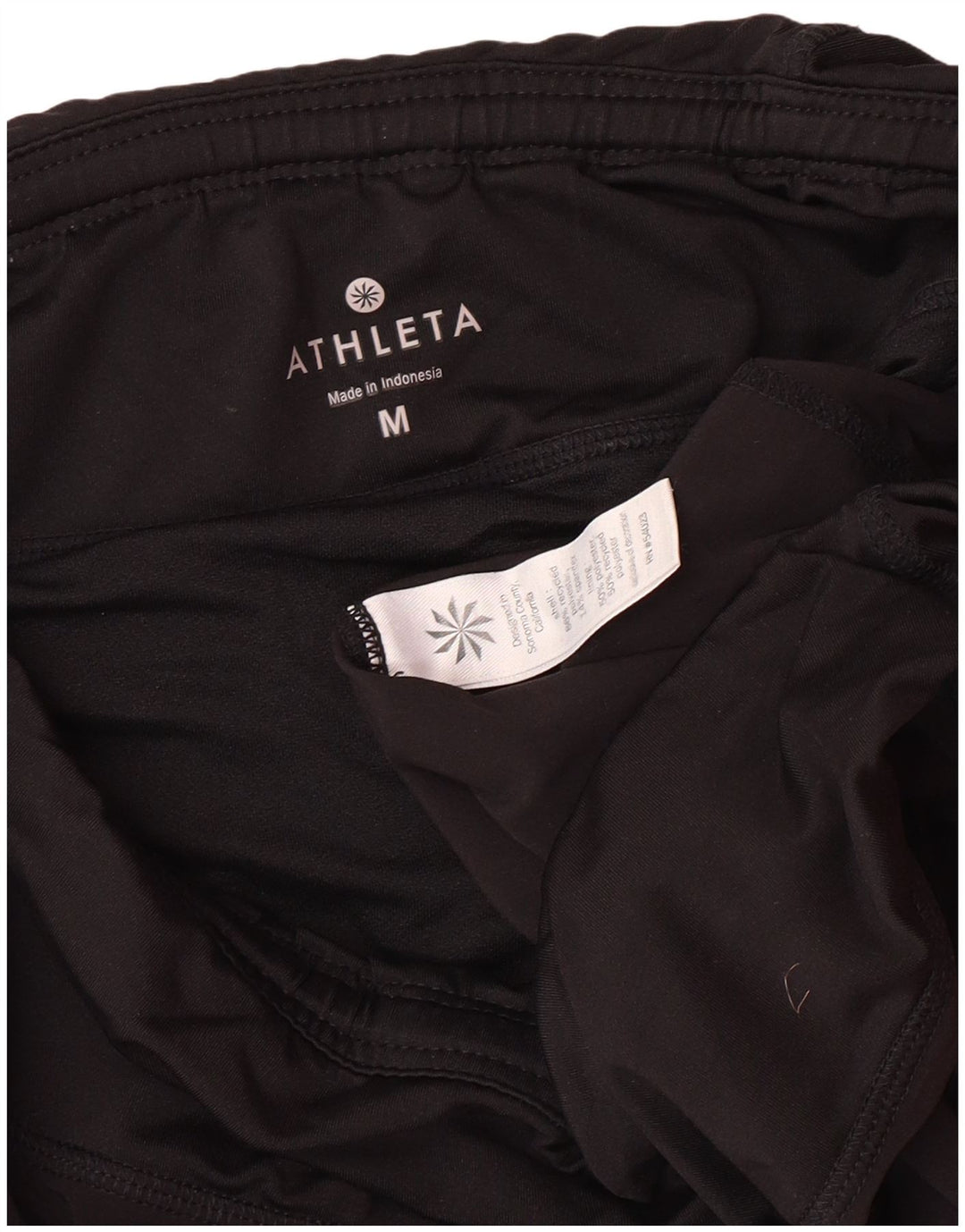 ATHLETA sportsshorts til kvinder UK 12 Mellem sort polyester