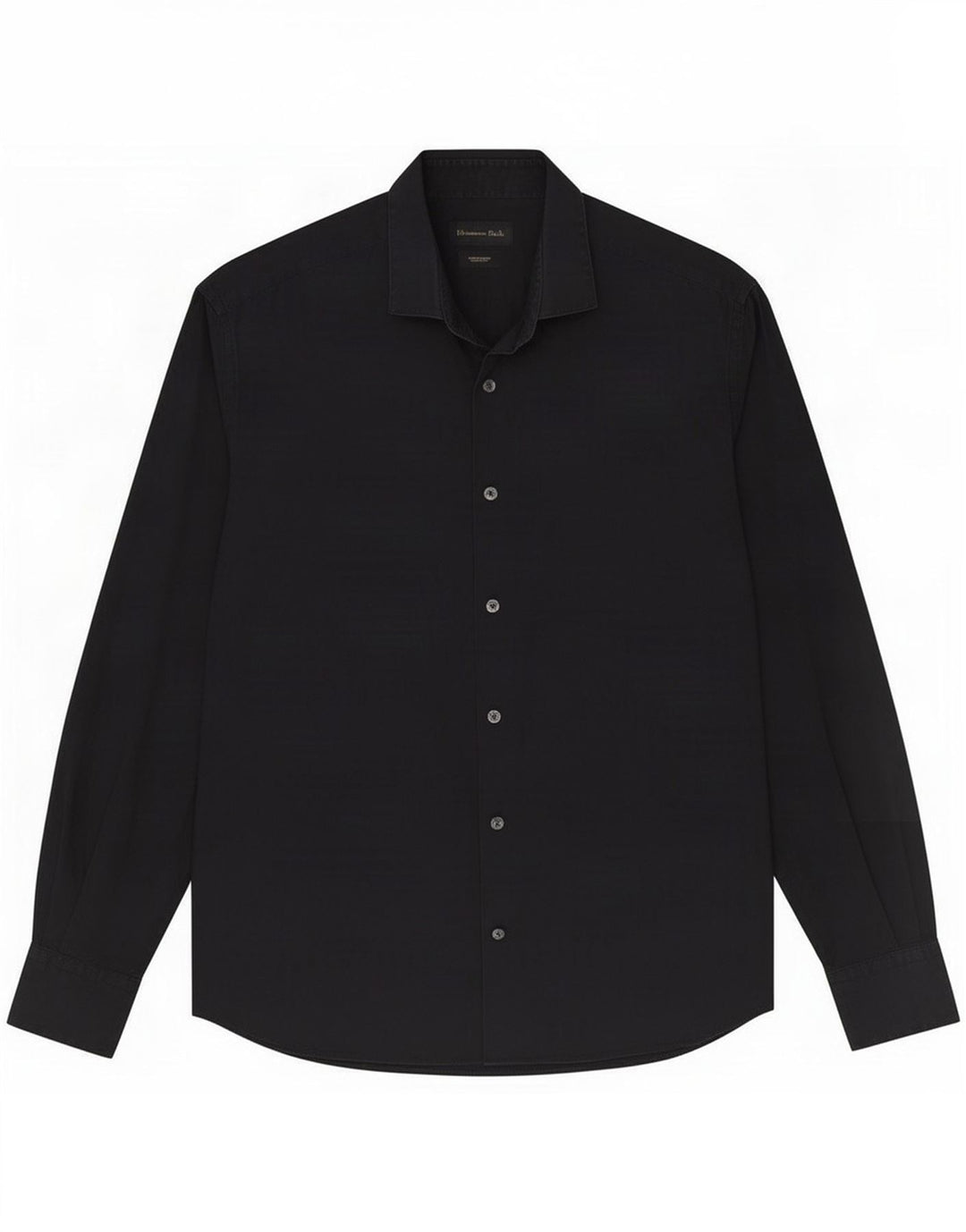 Massimo Dutti Herreskjorte Stor Sort Bomuld Klassisk