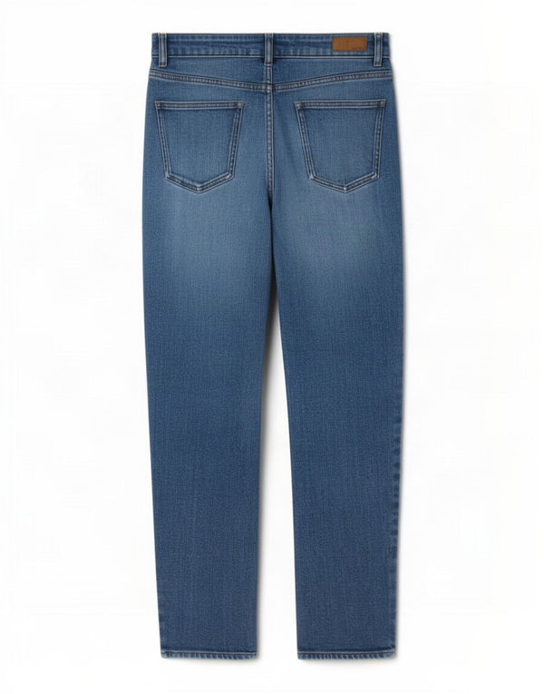 Fat Face Kvinders Kæreste Højtaljede Slim Jeans UK 10 Small W27 L27 Blue