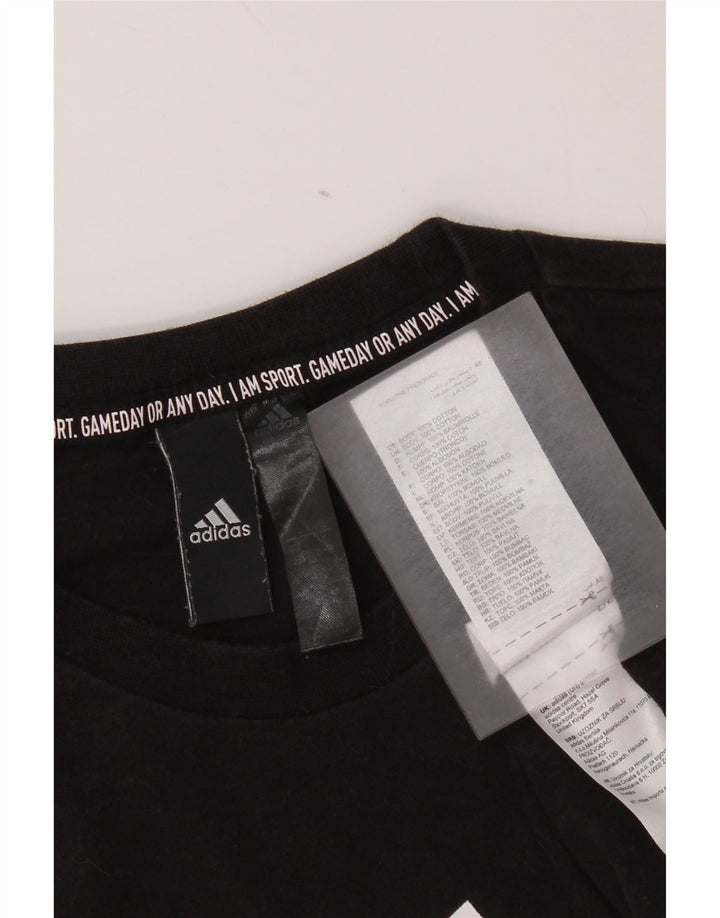 Adidas Herre grafisk T-shirt top lille sort bomuld