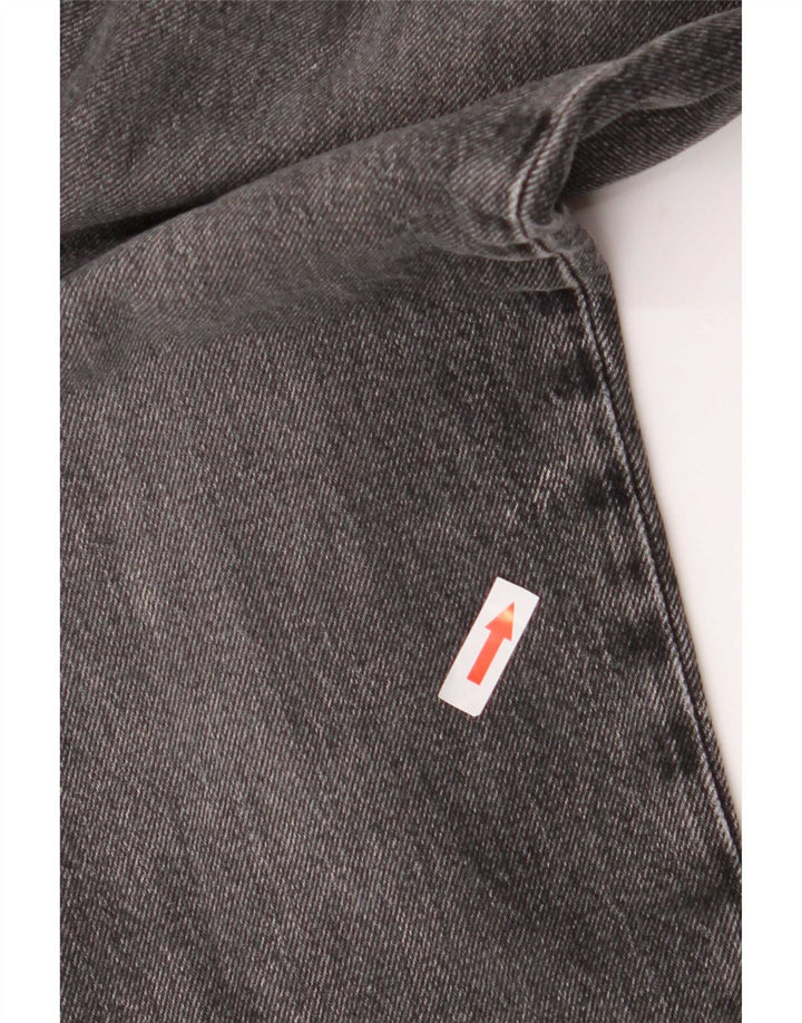 Zara Dame Straight Jeans EU 40 Medium W30 L28 Grå Bomuld
