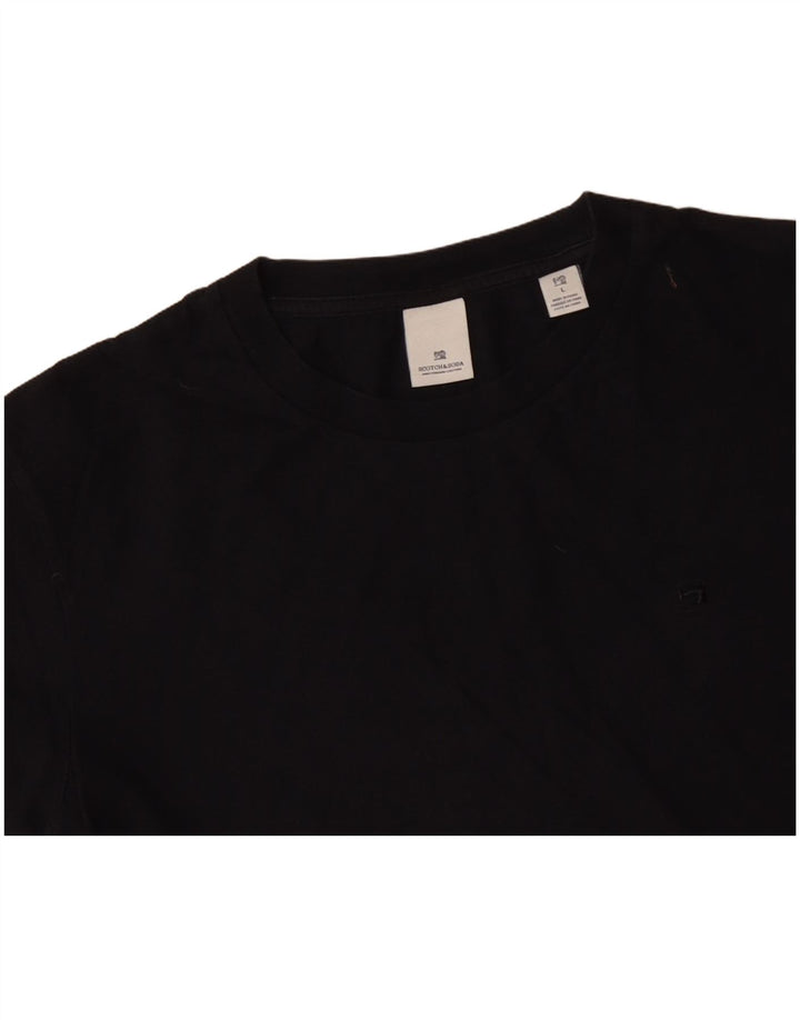 SCOTCH & SODA Herre T-Shirt Top Stor Sort Bomuld
